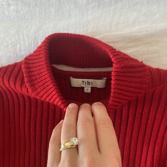 RARE- TIBI red sweater set - Picture 4 of 6